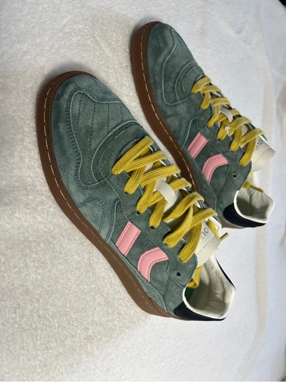 Coolway 10 Sneakers Goal in Green Forest Suede Free People black yellow no box